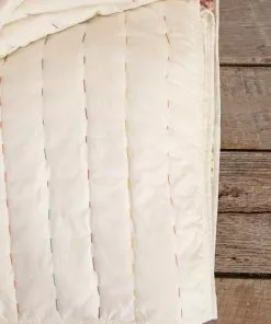 Natural Life Border Print Stitch Quilt