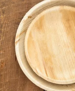 Natural Life Palm Leaf Plate Set Of 12