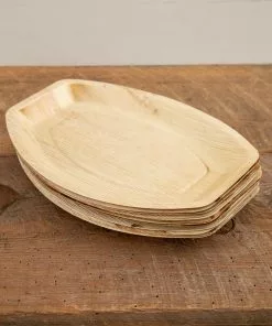 Natural Life Palm Leaf Plate Set Of 12