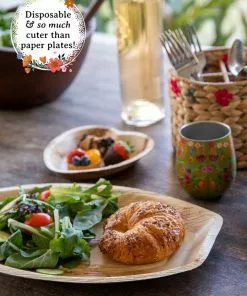 Natural Life Palm Leaf Plate Set Of 12