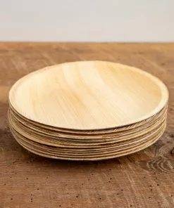 Natural Life Palm Leaf Plate Set Of 12