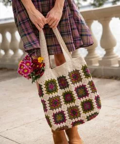 Natural Life Back To Campus Crochet Tote Bag