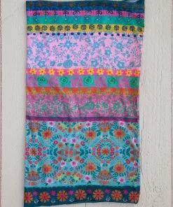 Natural Life Border Print Boho Bandeau Accessories