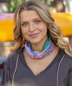 Natural Life Border Print Boho Bandeau Accessories