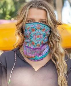 Natural Life Border Print Boho Bandeau Accessories