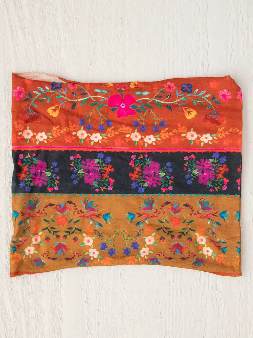 Natural Life Border Print Half Boho Bandeau 19 Natural Life Border Print Half Boho Bandeau