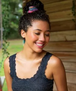 Natural Life Border Print Boho Bandeau Accessories