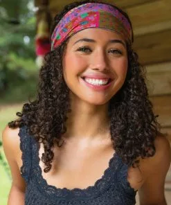 Natural Life Border Print Boho Bandeau Accessories