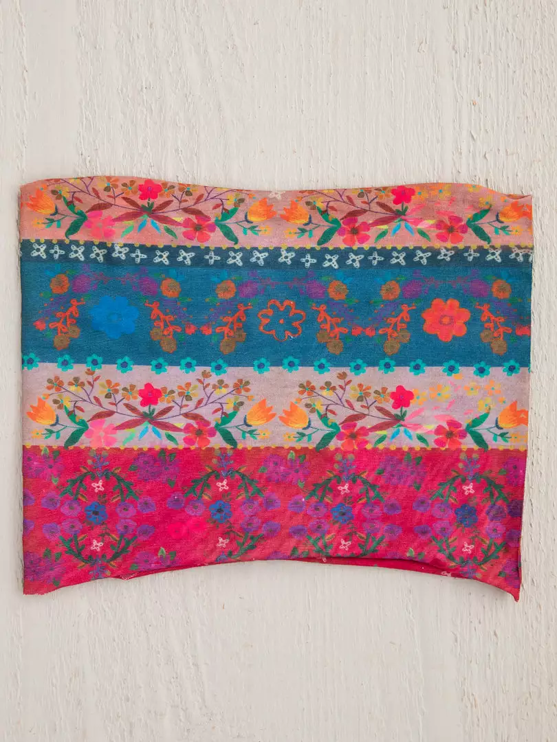 Natural Life Border Print Half Boho Bandeau 25 Natural Life Border Print Half Boho Bandeau