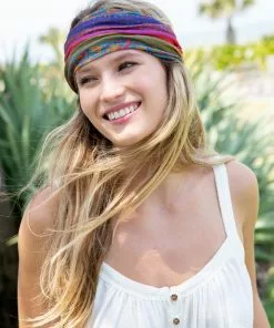 Natural Life Border Print Boho Bandeau Accessories