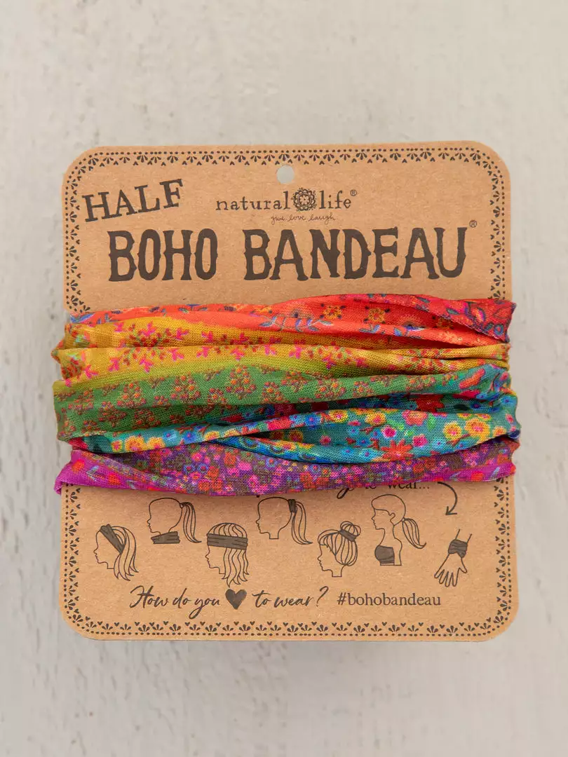 Natural Life Border Print Half Boho Bandeau 27 Natural Life Border Print Half Boho Bandeau