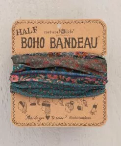 Natural Life Border Print Half Boho Bandeau 59 Natural Life Border Print Half Boho Bandeau