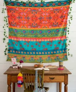 Natural Life Back To Campus Tapestry Blanket