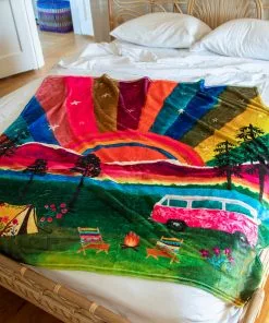 Natural Life Back To Campus Tapestry Blanket