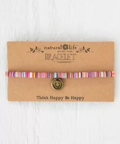 Natural Life Sequin Disc Charm Bracelet 7 Natural Life Sequin Disc Charm Bracelet