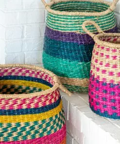 Natural Life Set Of 3 Nesting Baskets Back To Campus