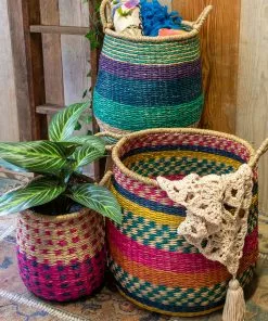 Natural Life Set Of 3 Nesting Baskets Back To Campus