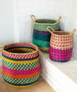 Natural Life Set Of 3 Nesting Baskets Back To Campus