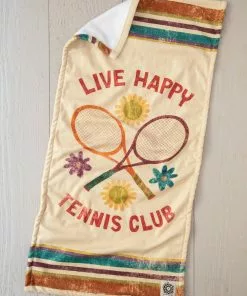 Natural Life Beach & Outdoors Live Happy Tennis Towel