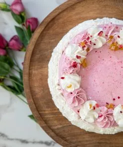 Natural Life Carved Wooden Cake Stand HOME & LIVING