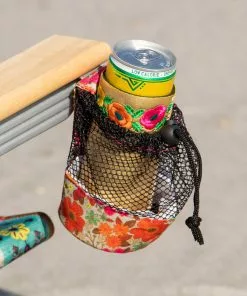 Natural Life Embroidered Drink Cozie Set 18 Natural Life Embroidered Drink Cozie Set