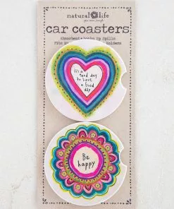 Natural Life Car Coasters