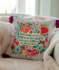 Natural Life Cozy Pillow Back To Campus