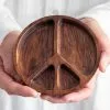 Natural Life Peace Sign Trinket Dish