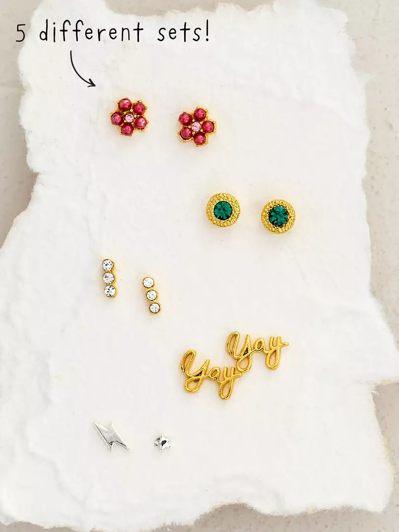 Natural Life ACCESSORIES Perfect Tiny Stud Set 8 Natural Life ACCESSORIES Perfect Tiny Stud Set