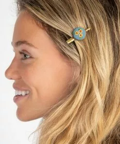 Natural Life Embroidered Hair Clip Set