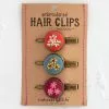 Natural Life Embroidered Hair Clip Set