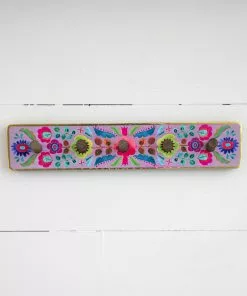 Natural Life Floral Hook Rack