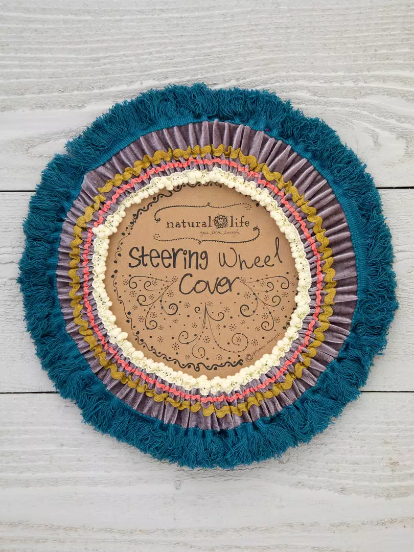 Natural Life Velvet Steering Wheel Cover CAR 7 Natural Life Velvet Steering Wheel Cover CAR