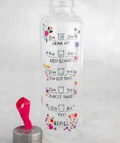 Natural Life Glass Water Bottle