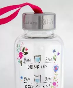 Natural Life Glass Water Bottle