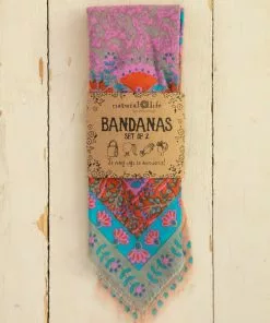 Natural Life Set Of 2 Bandanas Back To Campus