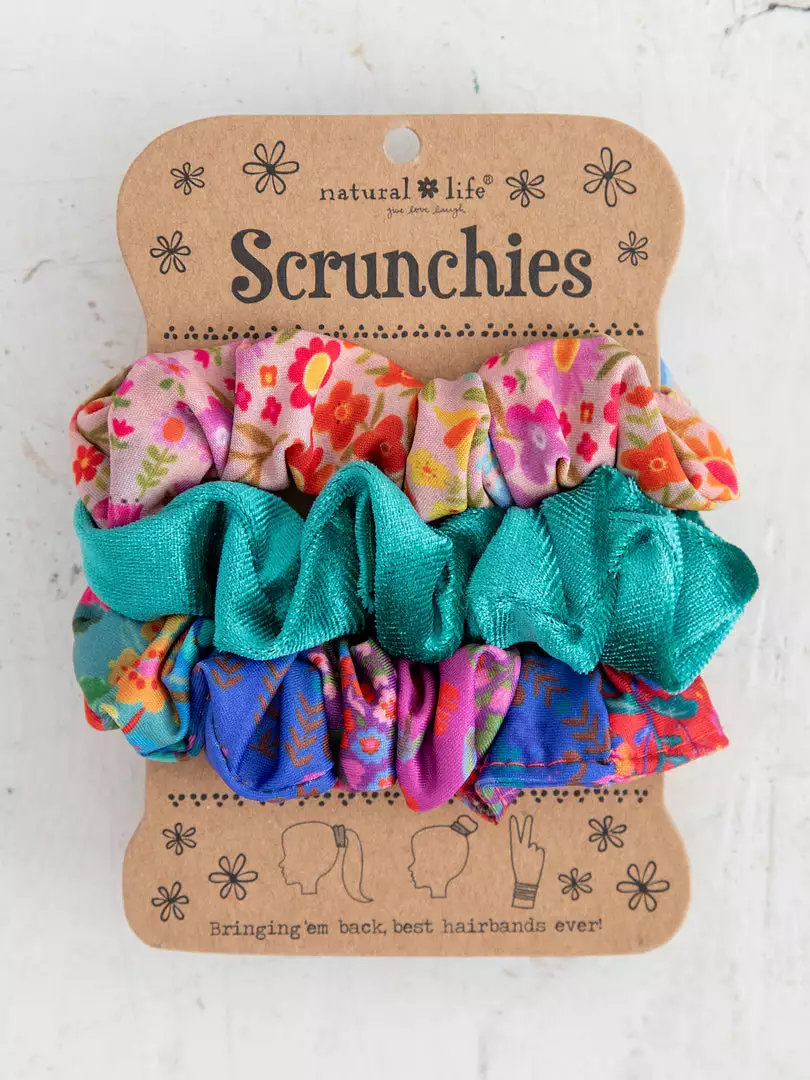 Natural Life Set Of 3 Scrunchies 6 Natural Life Set Of 3 Scrunchies