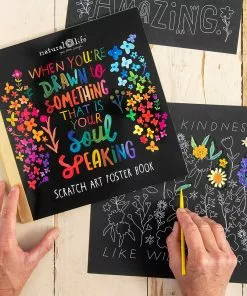 Natural Life Scratch Art Poster Book