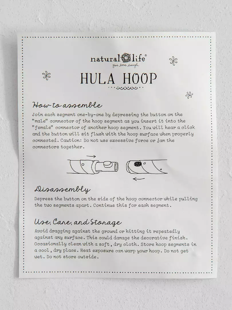 Natural Life Take Anywhere Hula Hoop SUMMER SHOP 8 Natural Life Take Anywhere Hula Hoop SUMMER SHOP