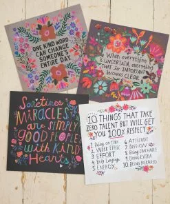 Natural Life Happy Notes Poster Book Back To Campus