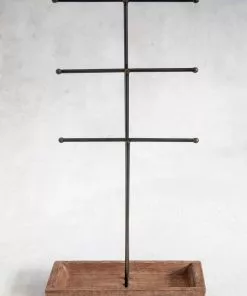 Natural Life Back To Campus Wooden Jewelry Stand