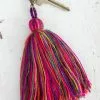 Natural Life Tassel Key Clip 1 Natural Life Tassel Key Clip