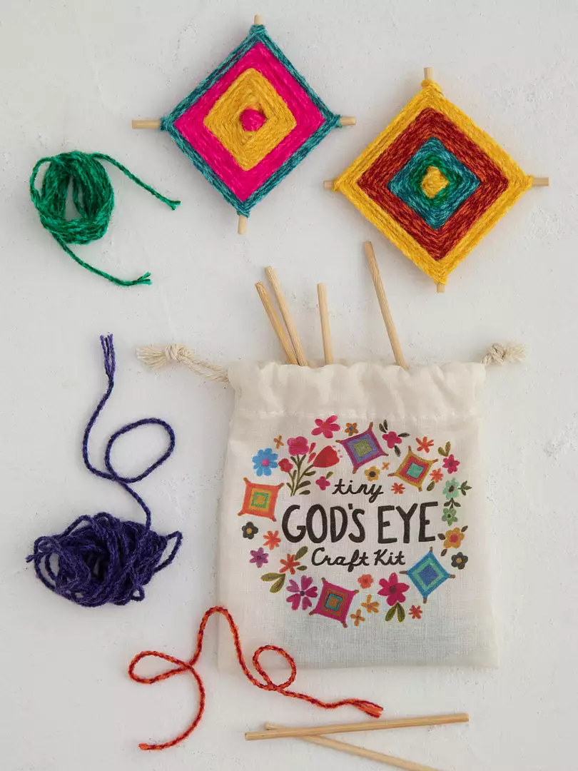 Natural Life Tiny God's Eye Craft Kit FUN & GIFTS 3 Natural Life Tiny God's Eye Craft Kit FUN & GIFTS
