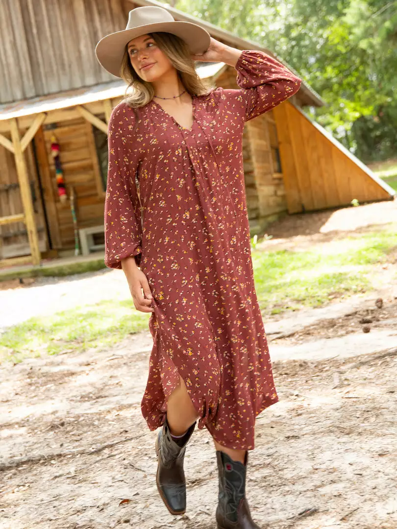 Natural Life CLOTHES Rowan Side Slit Midi Dress 15 Natural Life CLOTHES Rowan Side Slit Midi Dress