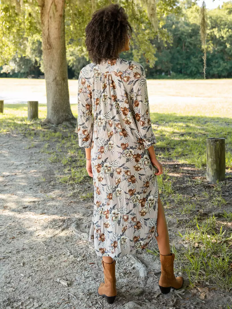 Natural Life CLOTHES Rowan Side Slit Midi Dress 14 Natural Life CLOTHES Rowan Side Slit Midi Dress