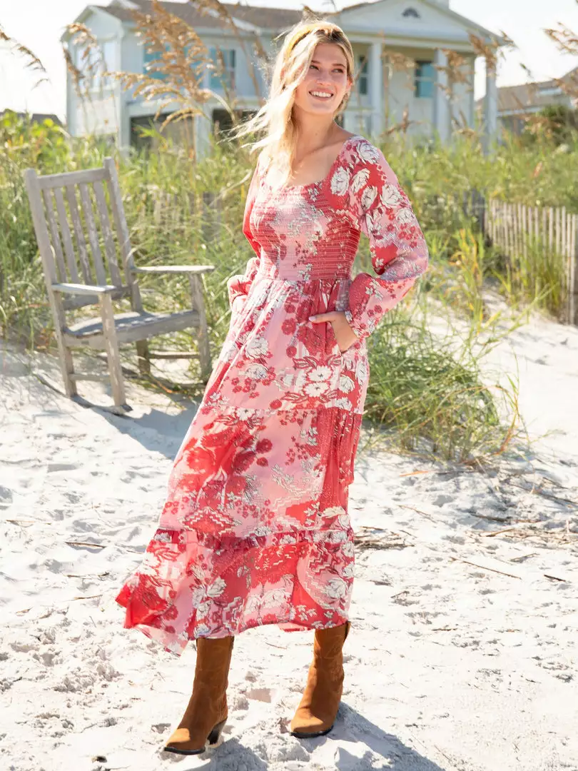 Natural Life CLOTHES Daria Smocked Maxi Dress 6 Natural Life CLOTHES Daria Smocked Maxi Dress