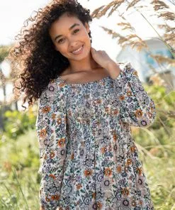 Natural Life CLOTHES Daria Smocked Maxi Dress 22 Natural Life CLOTHES Daria Smocked Maxi Dress