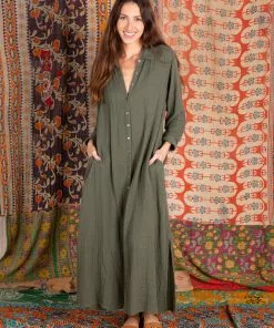 Natural Life Beach & Outdoors The Drew Gauze Shirtdress