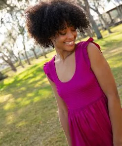 Natural Life Olivia Smocked Maxi Dress