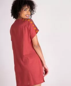 Natural Life Beach & Outdoors Embroidered Tassel Dress